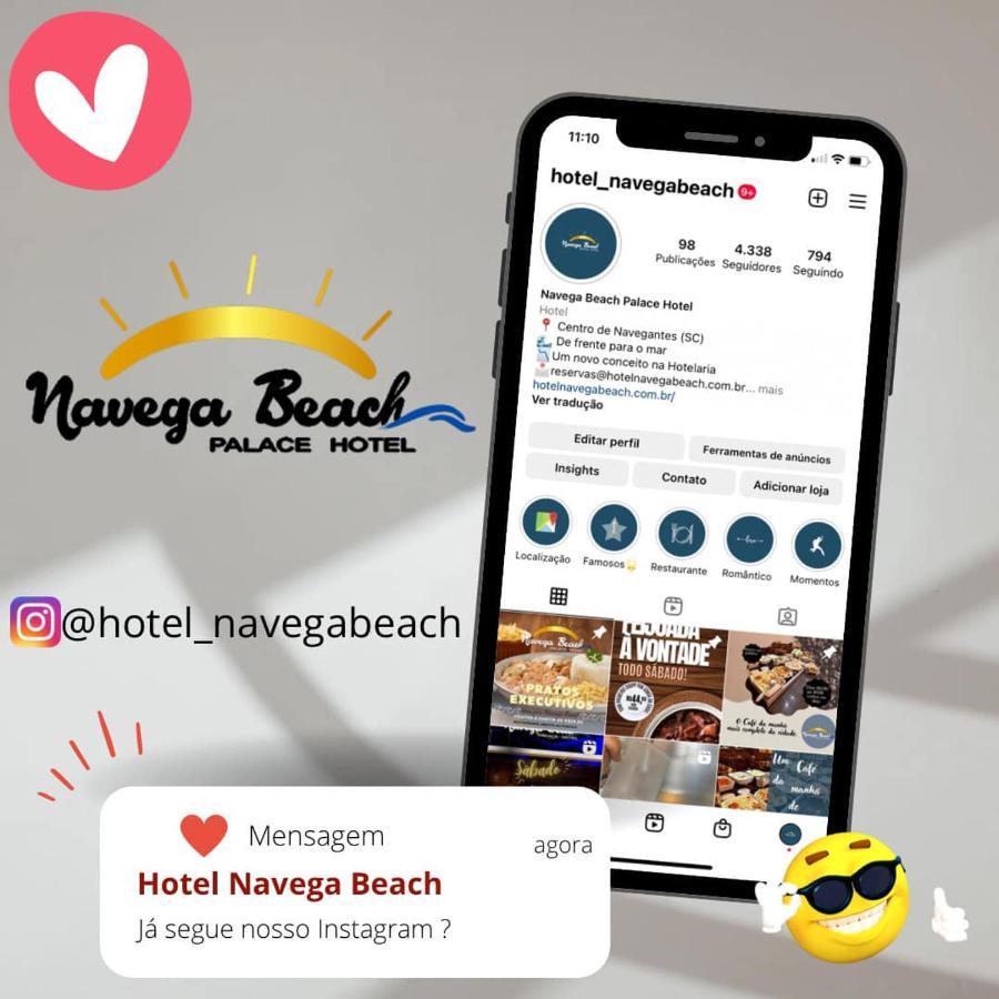 Navega Beach Palace Hotel Navegantes Esterno foto